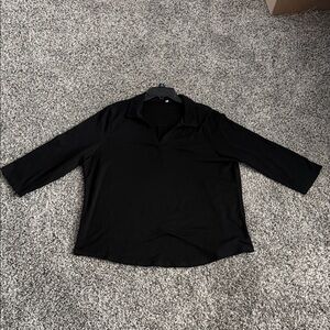 Women’s Black V-Neck Shirt